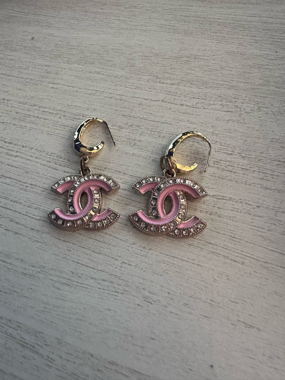 Pink beautiful Chanel earrings!